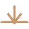 Ekena Millwork Kennewick Timber Gable Bracket, Western Red Cedar, 72"W x 45"H x 1 1/2"D x 5 1/2"F, 15/12 Pitch GBW072X45X0206KEN00SWR - alternate 1